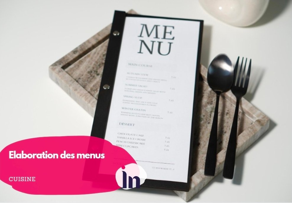 Élaboration des menus